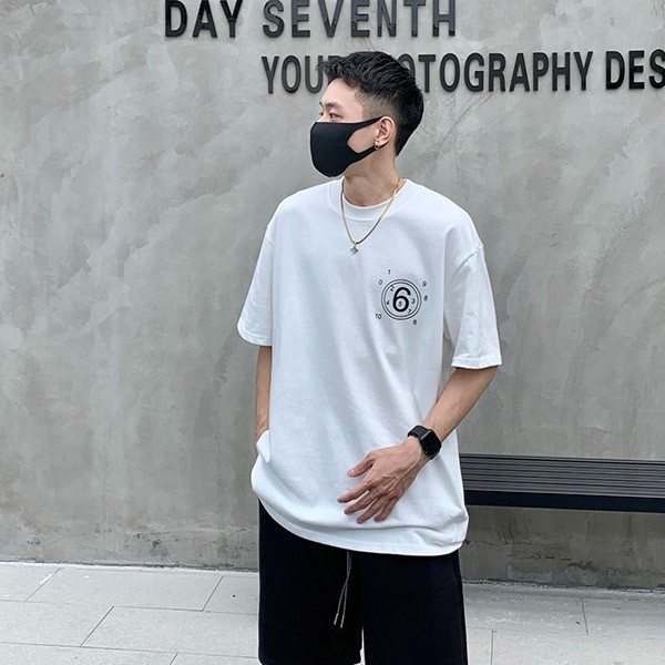大人気！エムエム6 コピー オーバーサイズ ナンバーロゴ Tシャツ Mab82956
